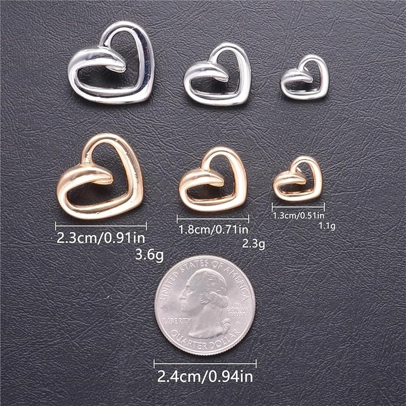Heart Shank Sewing Buttons 23mm 20pcs Decorative for Crafts Coats Shirts Pants Shorts - Image 4